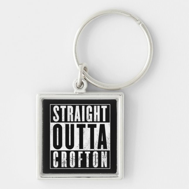 CWA- STRAIGHT OUTTA CROFTON KEYCHAIN (Front)