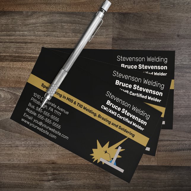 CWI | AWS Certified Welder Carte de visite (Créateur téléchargé)