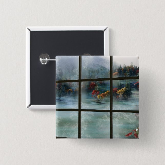 Cwm Autumn Frost Button (Front & Back)