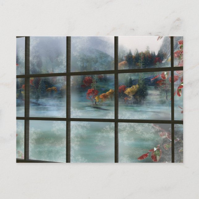 Cwm Autumn Frost Postcard (Front)