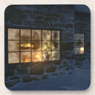 Cwm Christmas Cork Coasters