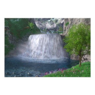 Cwm Waterfall Photo Print