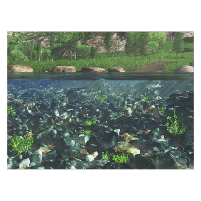 Cwn River Tablecloth (Front (Horizontal))