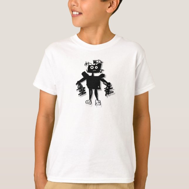 CY=Borg Robot Kid's T-shirt (Devant)
