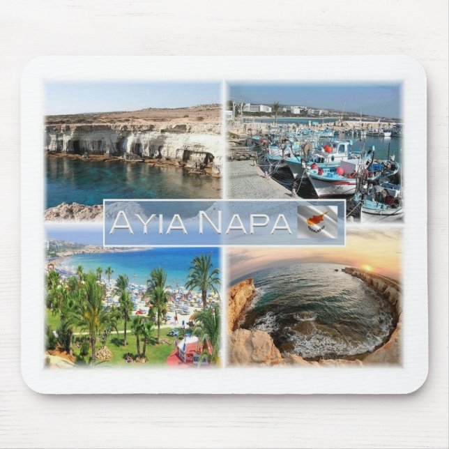 CY Cyprus - Ayia Napa - Caves Port - Mouse Pad (Front)