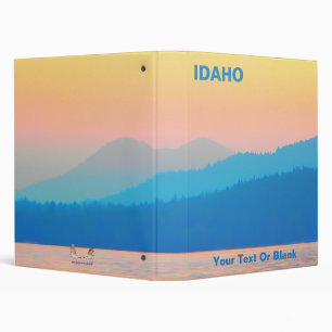 Cyan and Salmon Sunset Binder