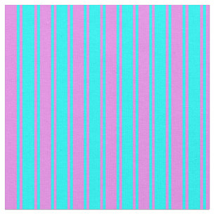 Cyan and Violet Coloured Striped Pattern Fabric