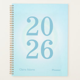 Cyan Blue Aura Big Year Planner