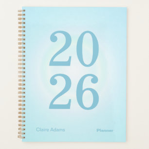 Cyan Blue Aura Big Year Planner