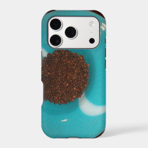 Cyan Blue Coffee Beans wonderful abstract design