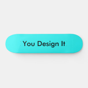 Cyan Blue Skateboard