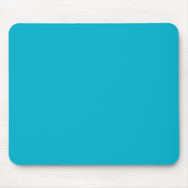 CYAN BLUE (solid colour) ~ Mouse Pad (Front)