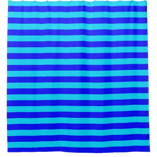 Cyan Blue Stripes Design  (Front)