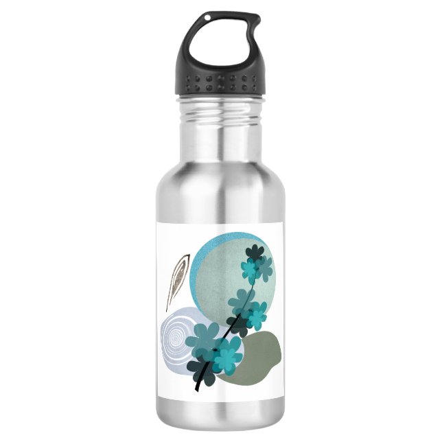 Cyan Boho 532 Ml Water Bottle (Front)