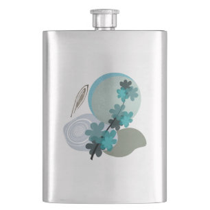 Cyan Boho Hip Flask