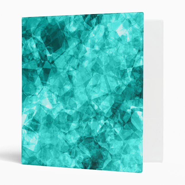 Cyan Crumpled Texture Binder (Front/Inside)