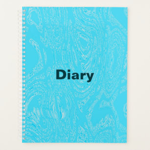 Cyan Ice Spiral Notebook Planner