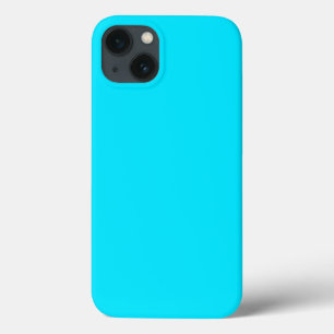 Cyan Sky Blue Colour Customize This iPhone 13 Case