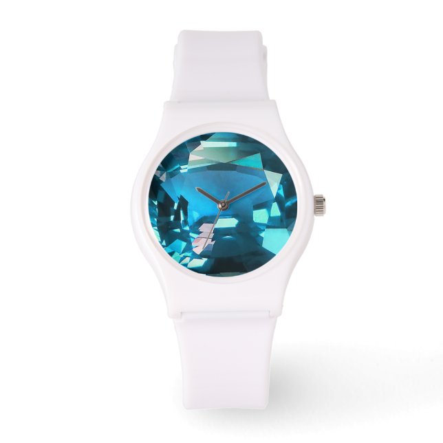 Cyan Sky Blue Watch (Front)