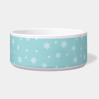 Cyan Snowflake Pattern Holiday