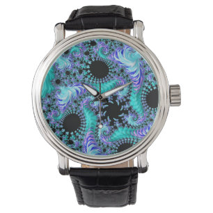 Cyan Tentacle Fractal   Watch