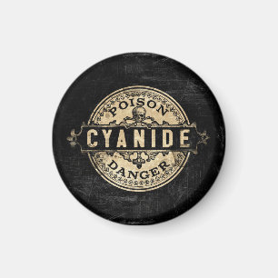 Cyanide Vintage Style Poison Label Magnet