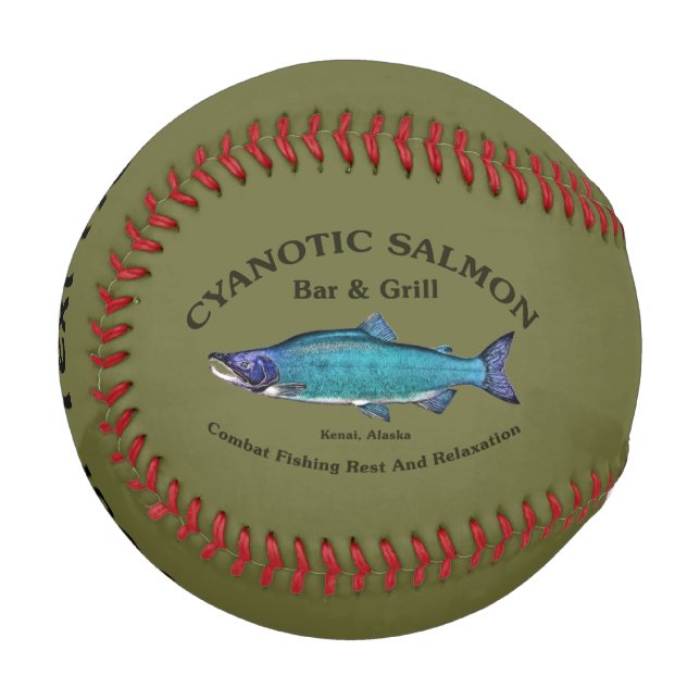 Cyanotic Salmon Bar & Grill Baseball (Front Left)
