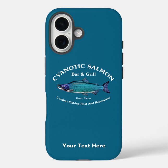 Cyanotic Salmon Bar & Grill Case-Mate iPhone Case (Back)
