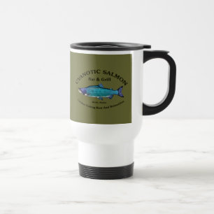 Cyanotic Salmon Bar & Grill Travel Mug