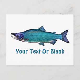 Cyanotic Salmon Postcard
