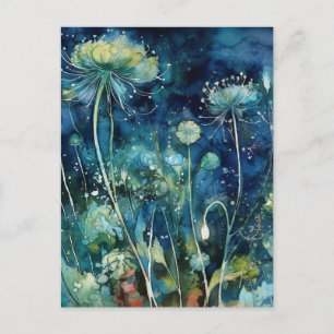 cyanotype Florals Postcard