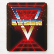Cyber 1980s mouse pad