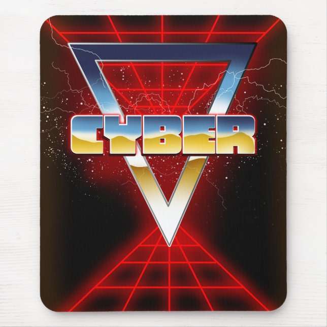 Cyber 1980s mouse pad (Front)