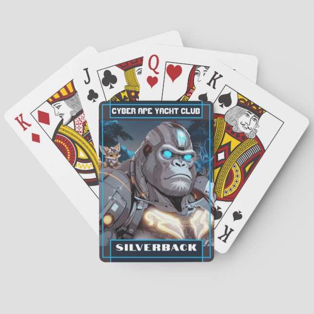 Cyber Ape Yacht Club - Silverback Playing Cards (Back)
