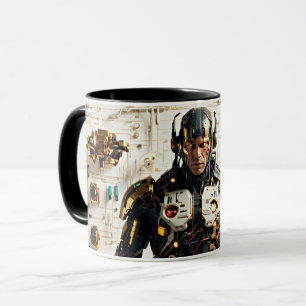 Cyber Art: Android Illustration Mug