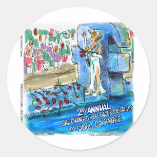 Cyber Beauty Queen Funny Gifts Tees Cards Etc Classic Round Sticker