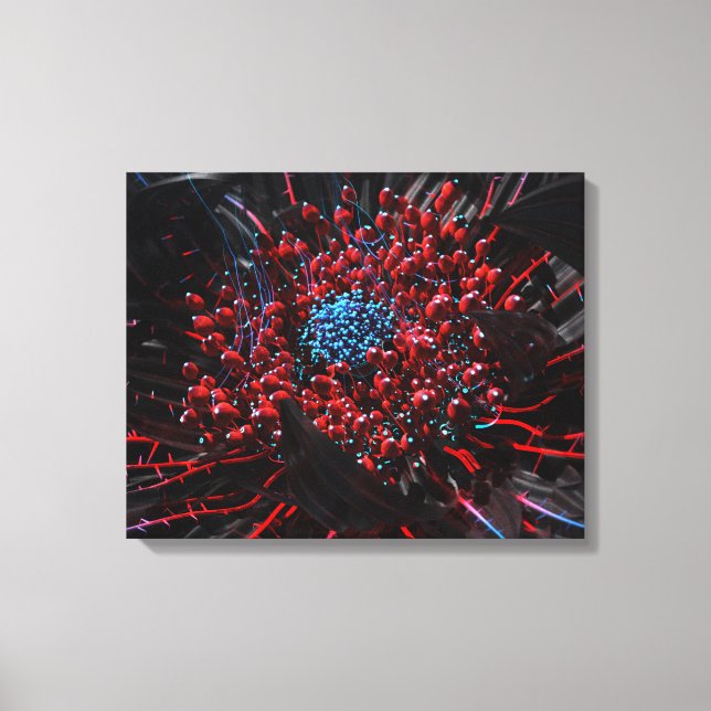 Cyber Blossom Canvas Print (Front)