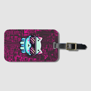 Cyber Cat Luggage Tag