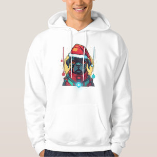 Cyber Christmas Puppy Hoodie