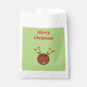 Cyber Christmas Reindeer Custom Favour Bags