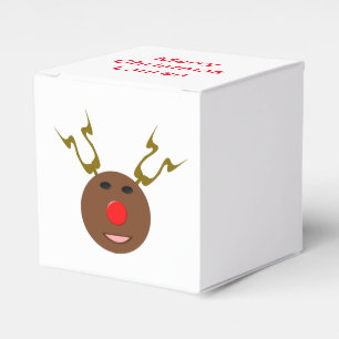 Cyber Christmas Reindeer Custom Favour Box