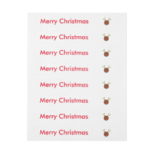 Cyber Christmas Reindeer Customizable Labels