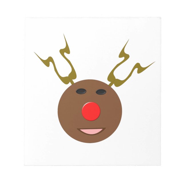 Cyber Christmas Reindeer Notepad (Front)