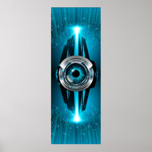 Cyber Circuit Eye Poster