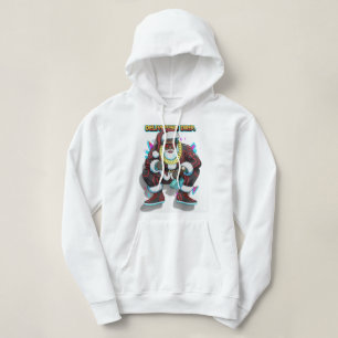 CYBER-CLAUS: Limited Edition Graphic Crop Hoodie