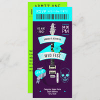 Cyber Cool Rock ’n’ Roll Wedding Ticket