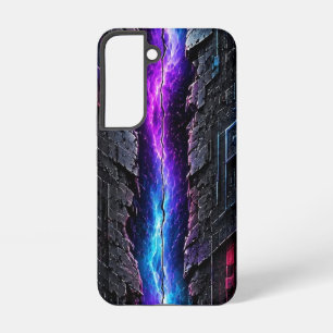 Cyber Crack Neon - Ultra Narrow Futuristic  Samsung Galaxy Case