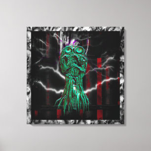 Cyber-cri Goth toile industrielle Imprimer