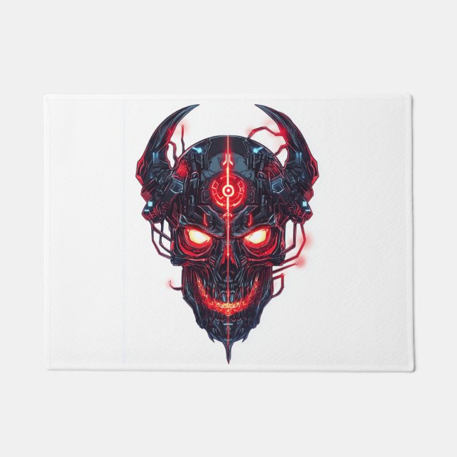 Cyber Demon Skull Lord Doormat (Front)
