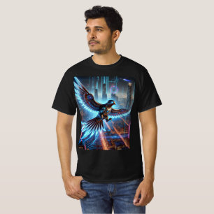 Cyber Falcon Neon Vol T-Shirt Design.